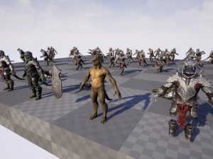 Lizardman Knight 3D Model