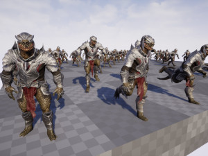 Lizardman Knight 3D 模型