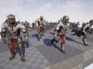 Lizardman Knight 3D Model