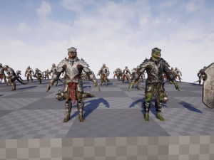 Lizardman Knight 3D 模型