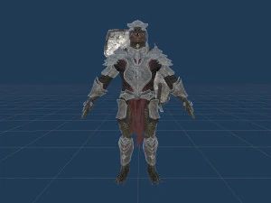 Lizardman Knight 3D Model