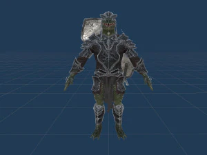 Lizardman Knight 3D Model