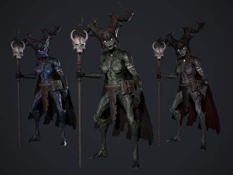 Forest Witch 3D 모델