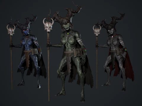 Bruxa da Floresta Modelo 3D