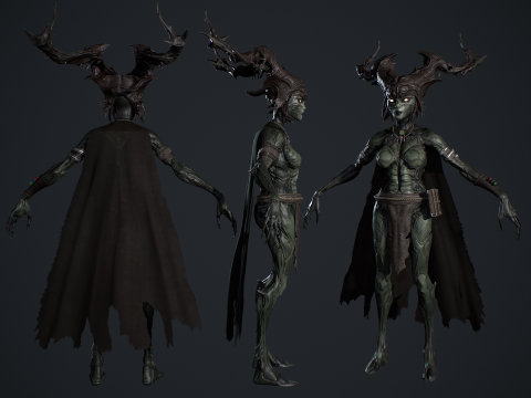 Forest Witch 3D 모델