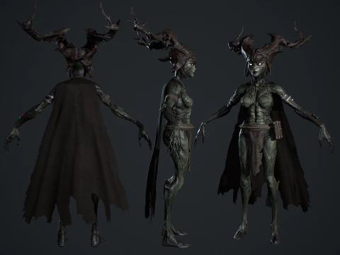 Bruxa da Floresta Modelo 3D