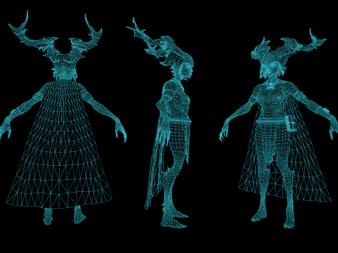 Forest Witch 3D 모델