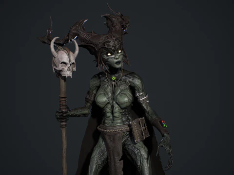 Bruxa da Floresta Modelo 3D