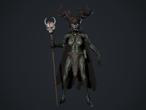 Forest Witch 3D 모델