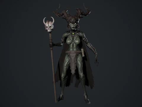 Bruxa da Floresta Modelo 3D