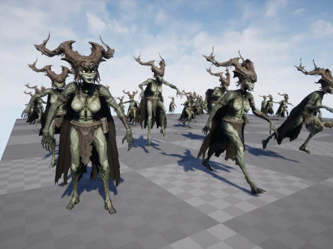 Bruxa da Floresta Modelo 3D