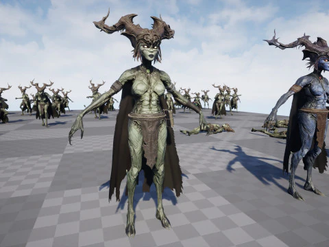 Bruxa da Floresta Modelo 3D