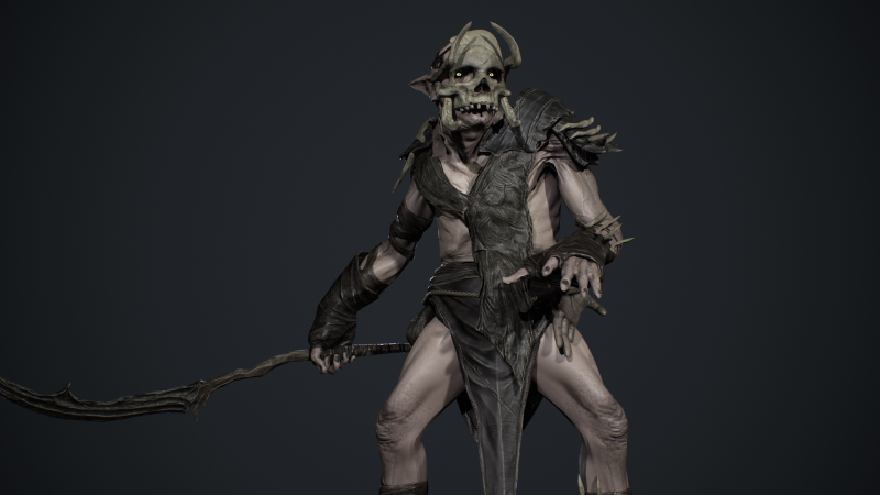 Goblin 2 Model 3D .c4d .max .obj .3ds .fbx .stl .blend 