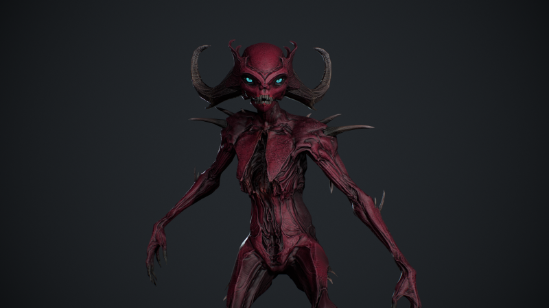 Monster 12 3D Model .c4d .max .obj .3ds .fbx .stl .blend 