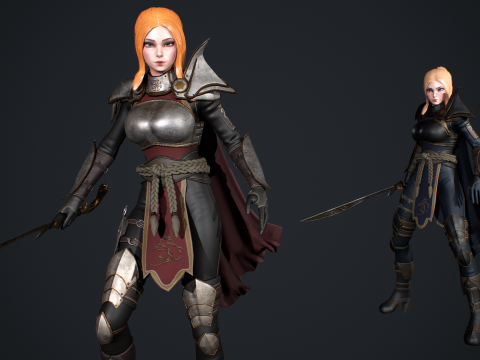 Fantasy Girl 3D 모델