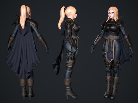 Fantasy Girl 3D 모델