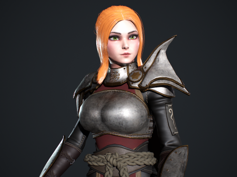 Fantasy Girl 3D 모델
