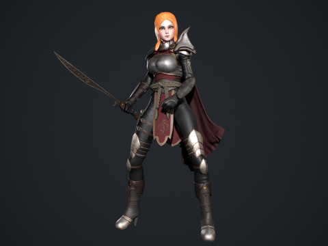 Fantasy Girl 3D 모델