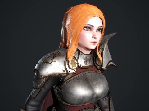 Fantasy Girl 3D Model