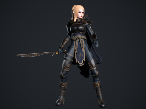 Fantasy Girl 3D 모델