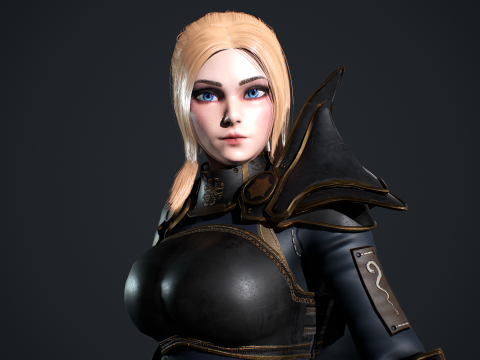 Fantasy Girl 3D 모델