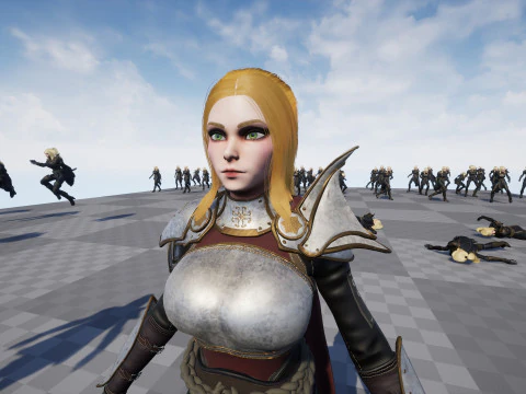 Fantasy Girl 3D Model