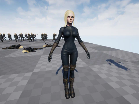Fantasy Girl 3D Model