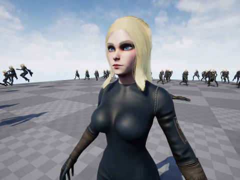 Fantasy Girl 3D Model