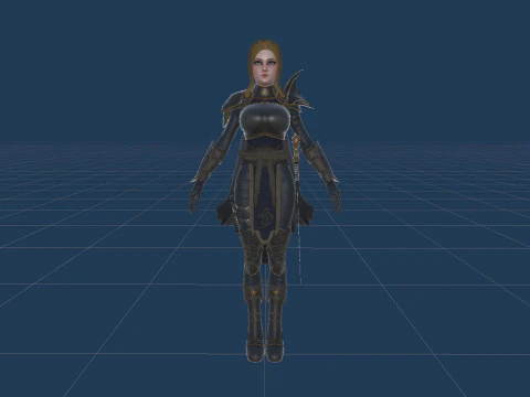 Fantasy Girl 3D Model