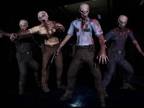 Zombie Cop 3D-Modell