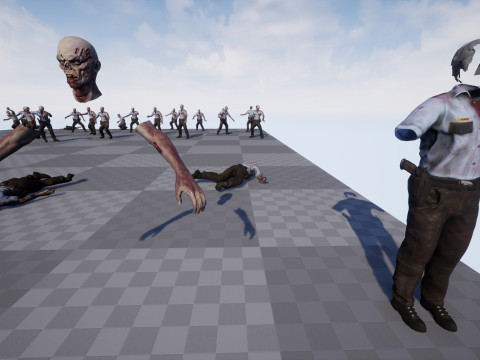 Zombie Cop 3D-Modell
