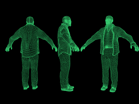 Zombie Male 3D Model