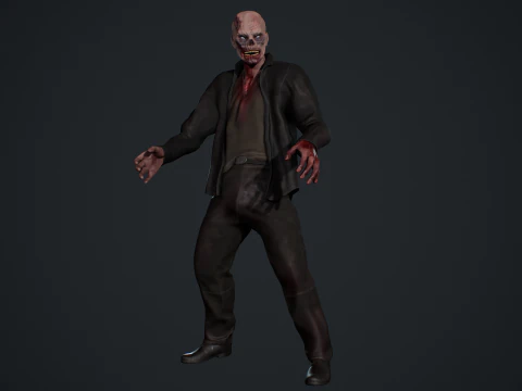 Zombie Male 3D Model