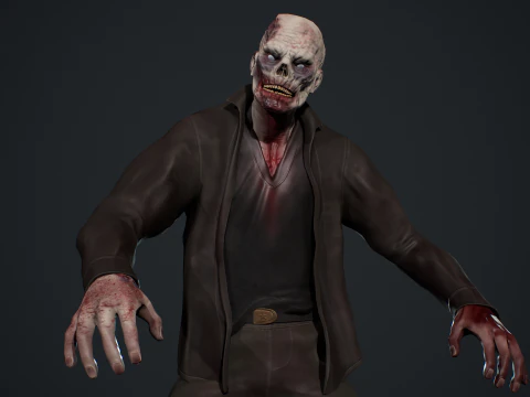 Zombie Male 3D Model