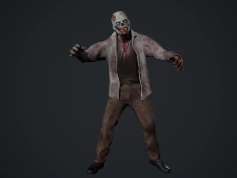 Zombie Male 3D Model