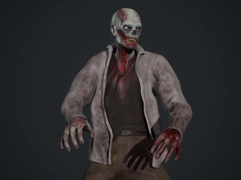 Zombie Male 3D Model