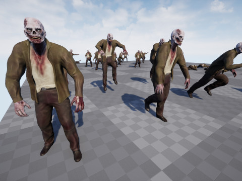 Zombie Male 3D Model