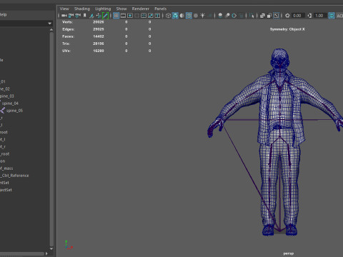 Zombie Male 3D Model