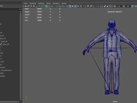 Zombie Male 3D Model