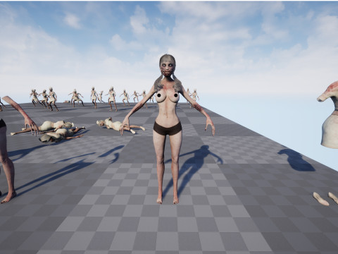 Zombie Nurse 3D Model
