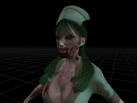 Zombie Nurse 3D Model