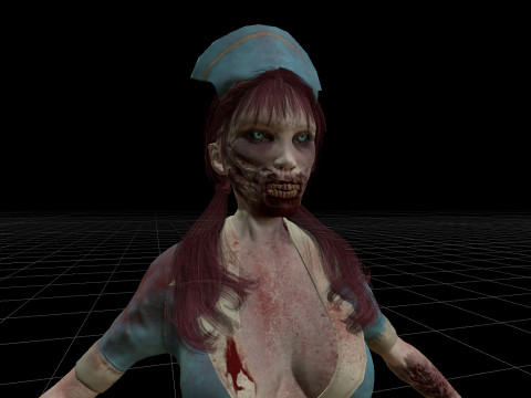 Zombie Nurse 3D Model