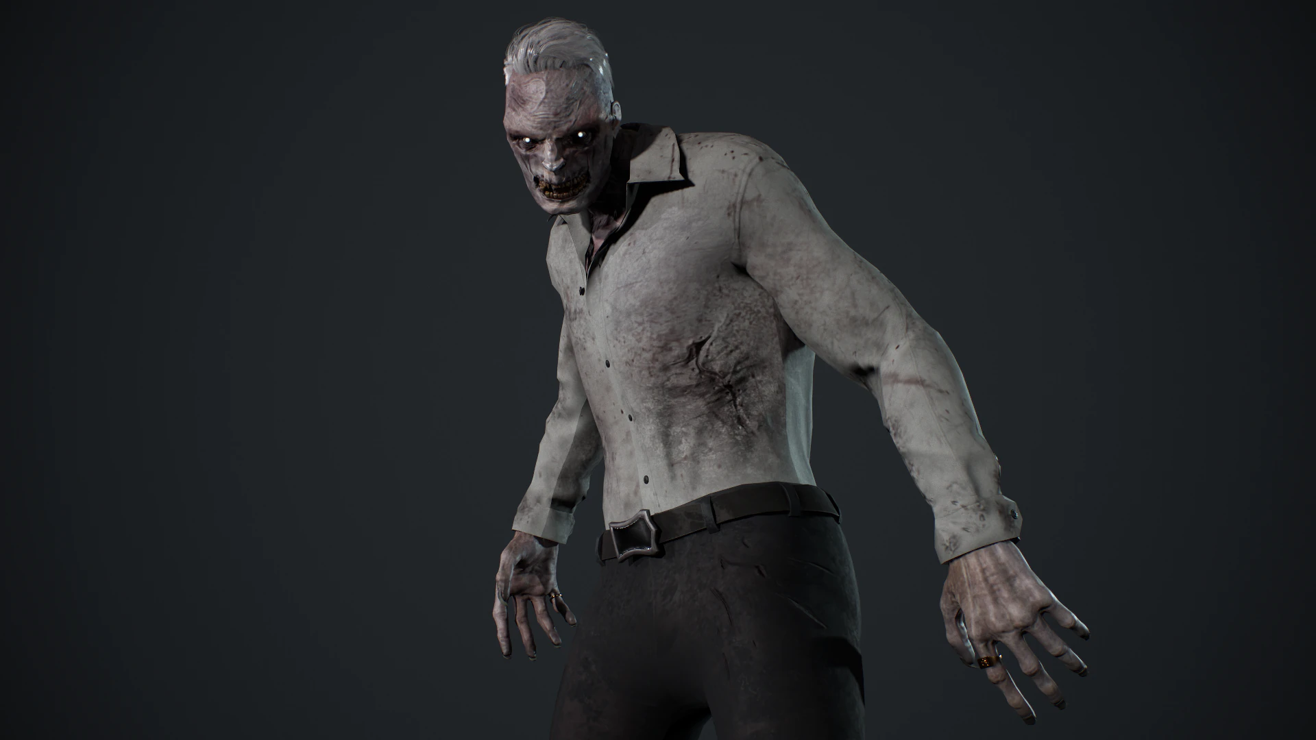 Office Zombie 3D Model .c4d .max .obj .3ds .fbx .stl .blend 