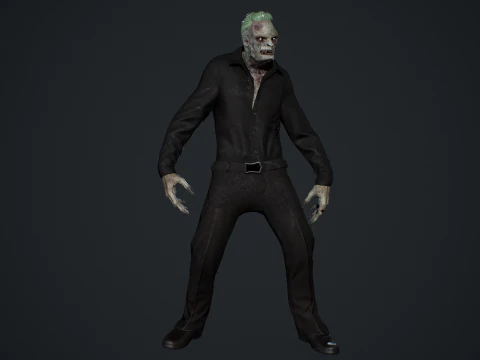 Office Zombie 3D Model