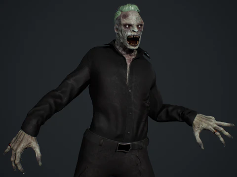 Office Zombie 3D Model