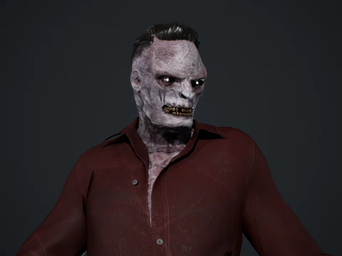 Office Zombie 3D Model