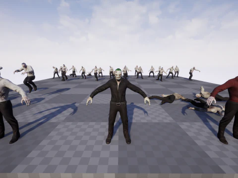 Office Zombie 3D Model