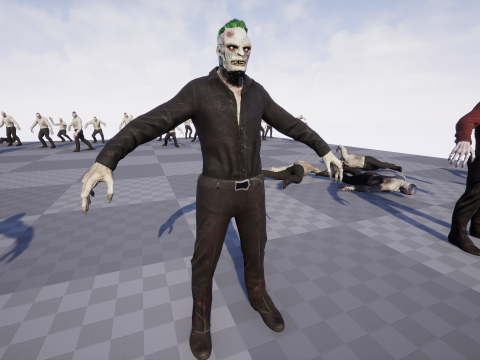 Office Zombie 3D Model