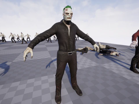 Office Zombie 3D Model