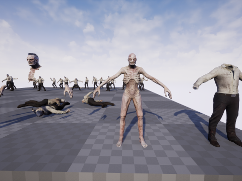 Office Zombie 3D Model